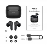 MIXX Hörlurar Switch S7 In-Ear Tws Svart