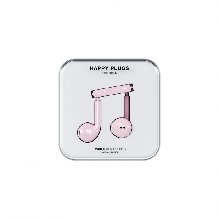 Happy Plugs Hörlurar In-Ear USB-C Trådbundna Rosa