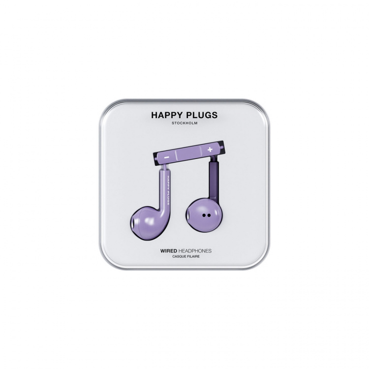 Happy Plugs Hörlurar In-Ear USB-C Trådbundna Lila