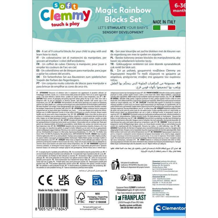 Clementoni Byggklossar Clemmy 9 Brick Set