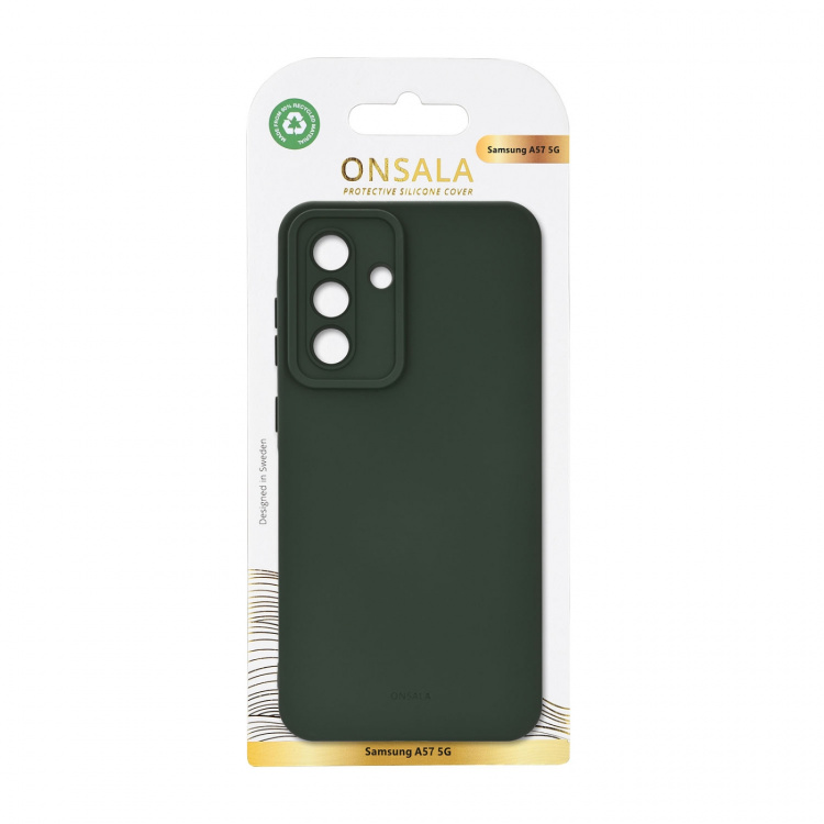 Onsala Mobilskal med Silikonkänsla Olive Green - Samsung Galaxy A57 5G