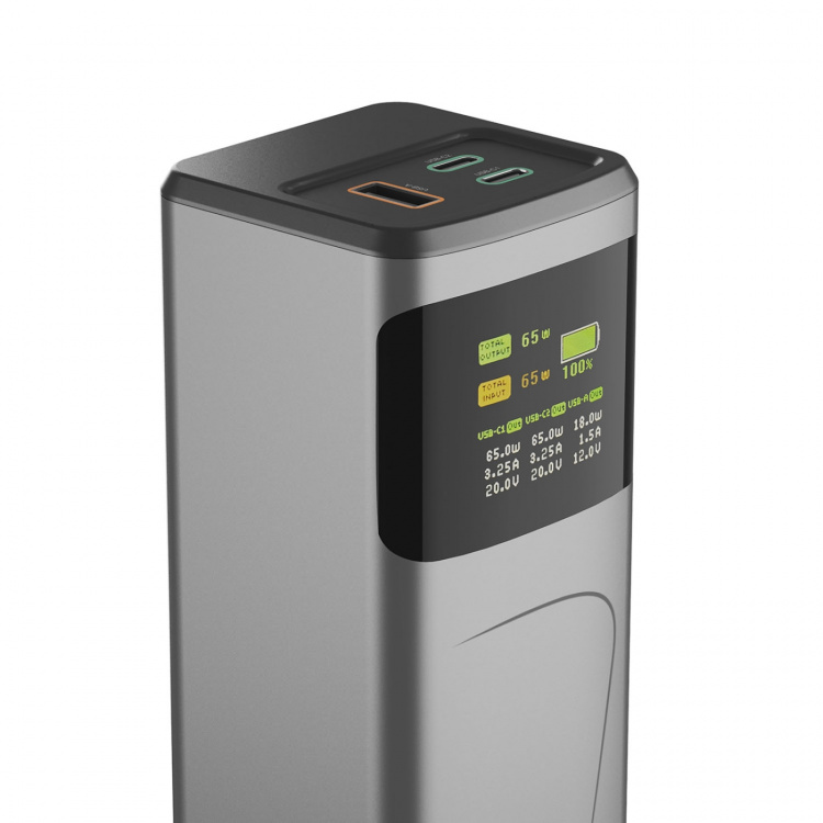 Hama Powerbank 20000mah 2xUSB-C 1xUSB-A 65W Snabbladdning
