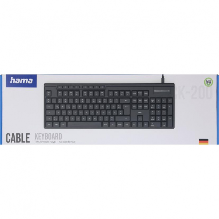 Hama Tangentbord CK-200 Trådbunden Svart