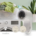 Nedis Pluizenverwijderaar | Ingebouwde Lithium-Ion | Kleding / Textile | Wit