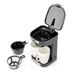 Butler Compact Koffiezetapparaat | 2 Porseleinen kopjes | 0,25 l | 450 W | Automatische uitschakeling | Zwart