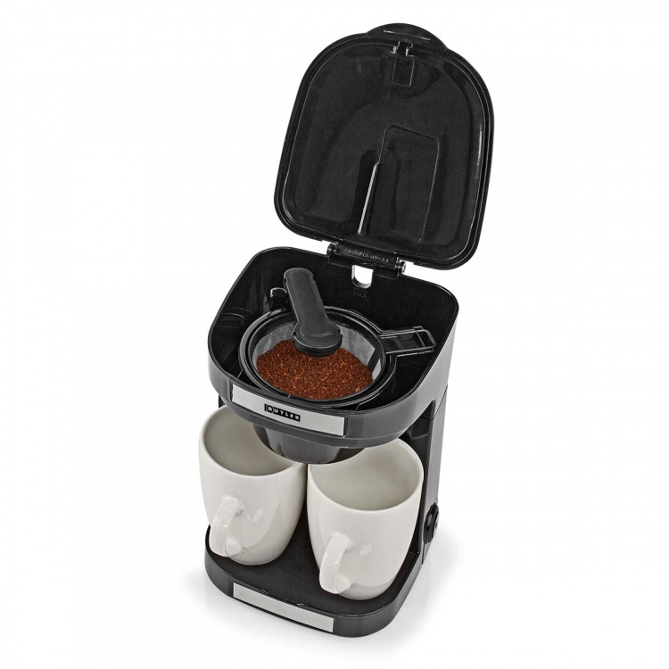 Butler Compact Koffiezetapparaat | 2 Porseleinen kopjes | 0,25 l | 450 W | Automatische uitschakeling | Zwart