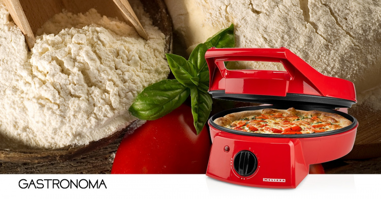 MELISSA Pizza Maker & Grill | 30 cm | Regelbare temperatuur | 1800 W