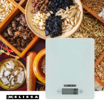MELISSA Digitale keukenweegschaal | Gehard glas | LCD-scherm | Max. 5kg | Tarrafunctie | Stappen van 1 gram | Gram / Ounce / Pond / Milliliter
