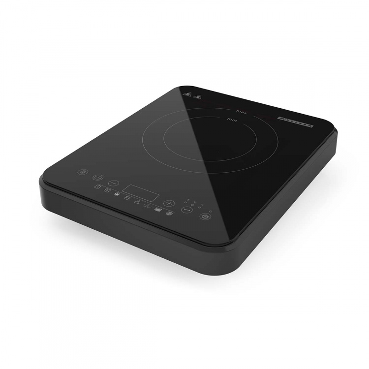 MELISSA Inductiekookplaat | 2000 W | 10 vermogensniveaus | 8 voorkeuzes | timerfunctie | boostfunctie | lcd-scherm | oververhittingsbeveiliging | kinderslot | zwart