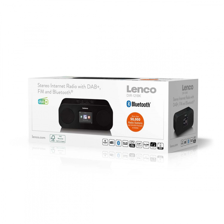Lenco Stereo internetradio met DAB+, FM en Bluetooth®