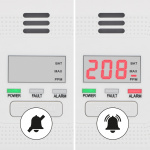 Alecto Koolmonoxidemelder met display en 10 jaars sensor en batterij, wit