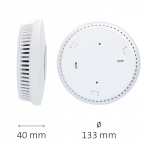 Alecto Rook- en koolmonoxidemelder Wit