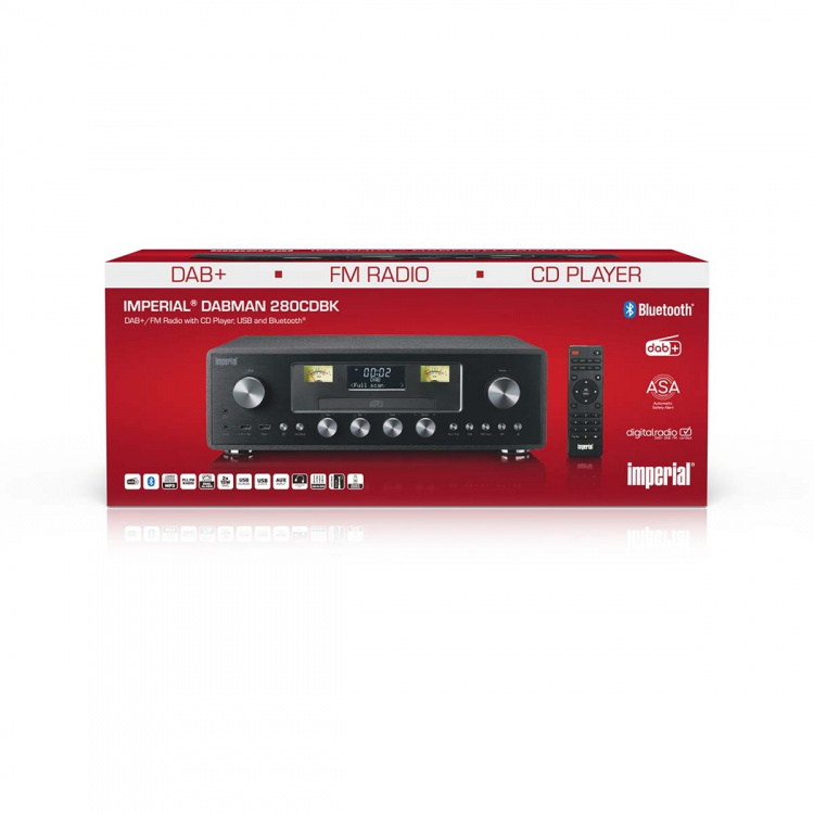 imperial DAB+/FM radio met CD-speler, USB, Bluetooth® en ASA functie