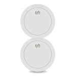 Alecto 2x Smoke detector with 10 years battery and sensor runtime White