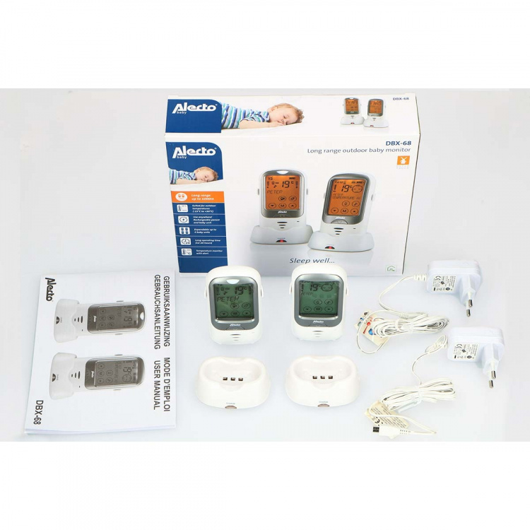 Alecto Lang bereik buiten babyfoon Wit / Antraciet