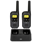 Alecto Walkie-Talkie Set | 2 Handsets | Tot 7 km | Frequentiekanalen: 16 | PTT / VOX | 35 uur stand-by | Hoofdtelefoonuitgang | Zwart