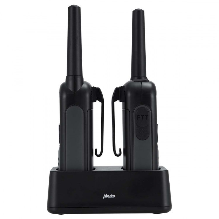 Alecto Walkie-Talkie Set | 2 Handsets | Tot 7 km | Frequentiekanalen: 16 | PTT / VOX | 35 uur stand-by | Hoofdtelefoonuitgang | Zwart