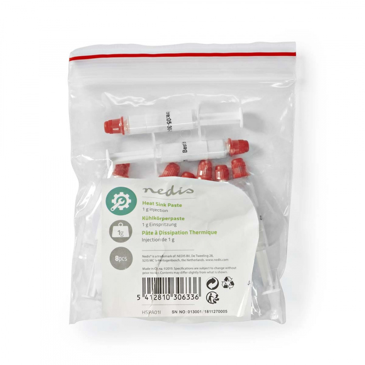 Nedis Koelpasta | Spuit | 8 Stuks