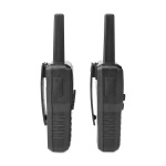 Alecto Walkie-Talkie Set | 2 Handsets | Tot 10 km | Frequentiekanalen: 8 | PTT / VOX | 24 uur stand-by | Inclusief oplaadbasis | Koptelefoonuitgang | Zwart