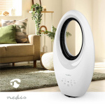 Nedis Bladloze ventilator | Netvoeding | 50 W | Zwenkfunctie | Afstandsbediening | Uitschakeltimer: 7.5 u | 3-Snelheden | Wit