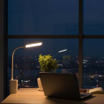 Nedis LED-Bureaulamp | Dimbaar | 1 Lichtmodus | 90 lm | Oplaadbaar | Aanraakfunctie | Wit