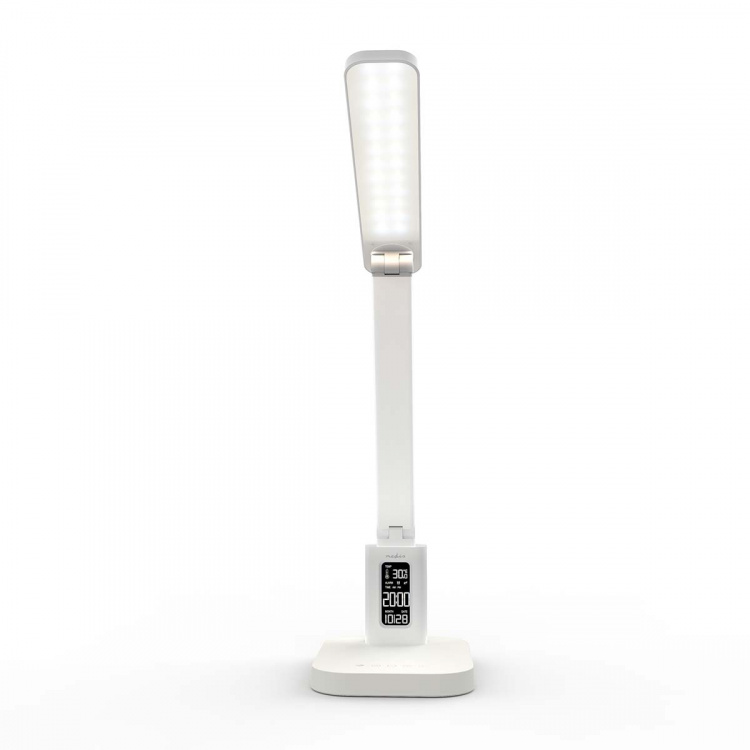 Nedis LED-Bureaulamp | Dimbaar | 3 Verlichtingsmodi | 220 lm | Oplaadbaar | Dimmer - Op Product | Wit