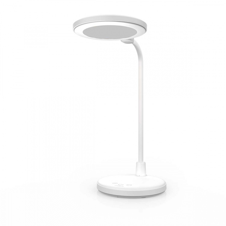 Nedis LED-Bureaulamp | Dimbaar | Geïntegreerde spiegel | 3 Verlichtingsmodi | 100 lm | Oplaadbaar | Aanraakfunctie | Wit