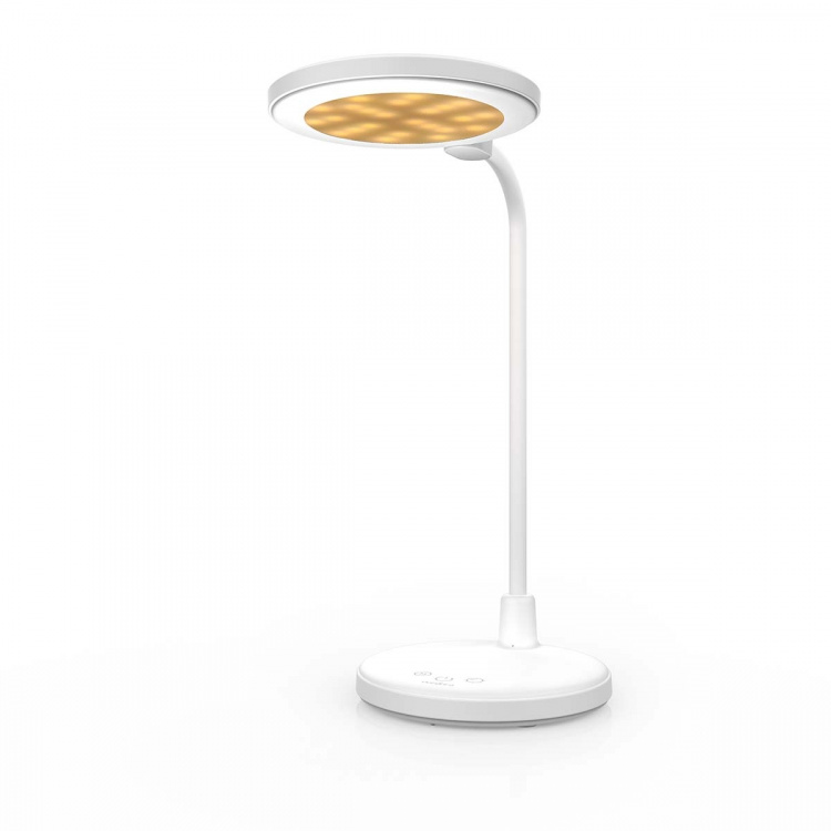 Nedis LED-Bureaulamp | Dimbaar | Geïntegreerde spiegel | 3 Verlichtingsmodi | 100 lm | Oplaadbaar | Aanraakfunctie | Wit