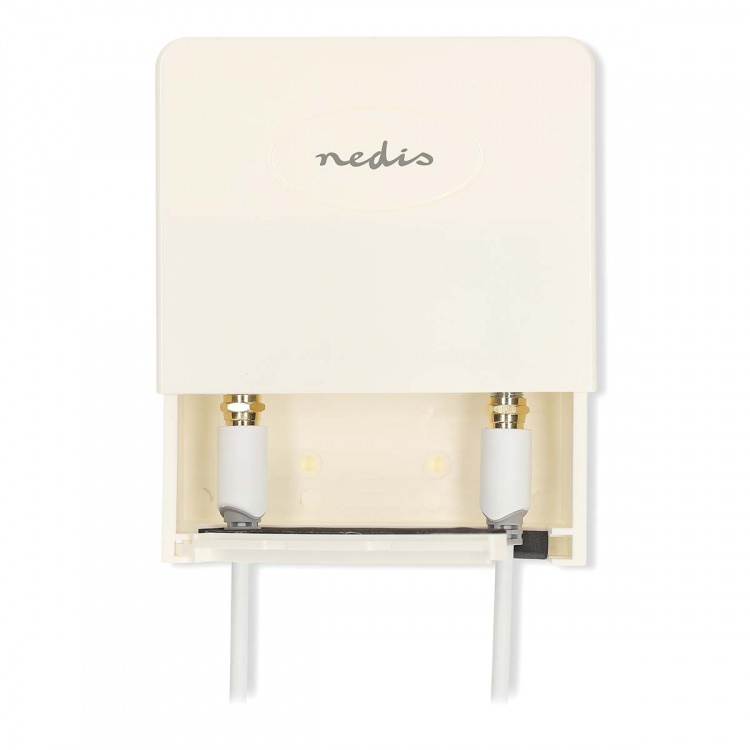 Nedis Mastversterker | Outputs: 2 | Versterkingsregelaar: 15 - 30 dB | F-Female | Geluid figuur: 4 dB | Wit