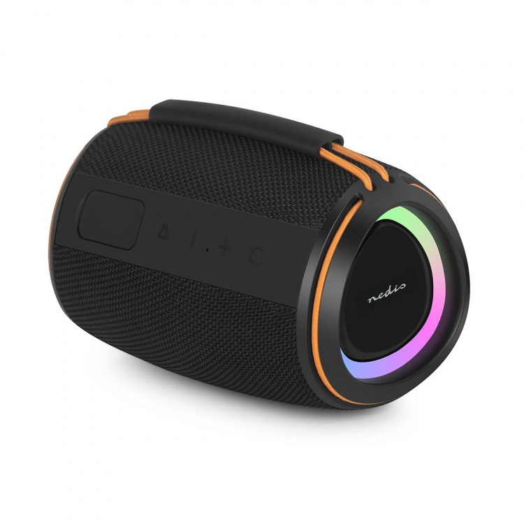 Nedis Bluetooth®-Speaker | 360 min | Handheld Ontwerp | 40 W | Mono | Buitenshuis / Home / Portable | Koppelbaar | Oranje / Zwart