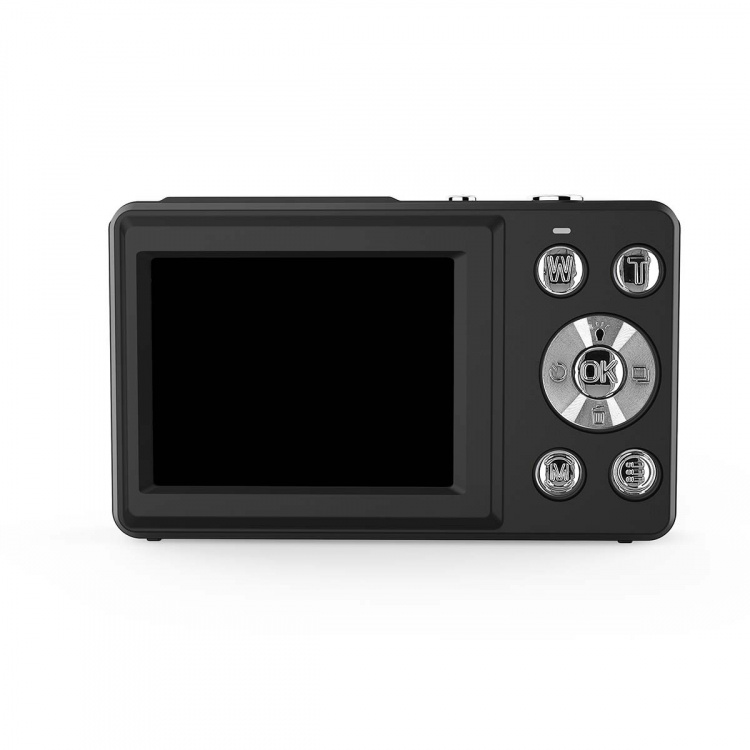 Nedis Digitale Fotocamera | Dubbel scherm | 48 MPixel | 4K@30fps | 5 MPixel CMOS | Zwart