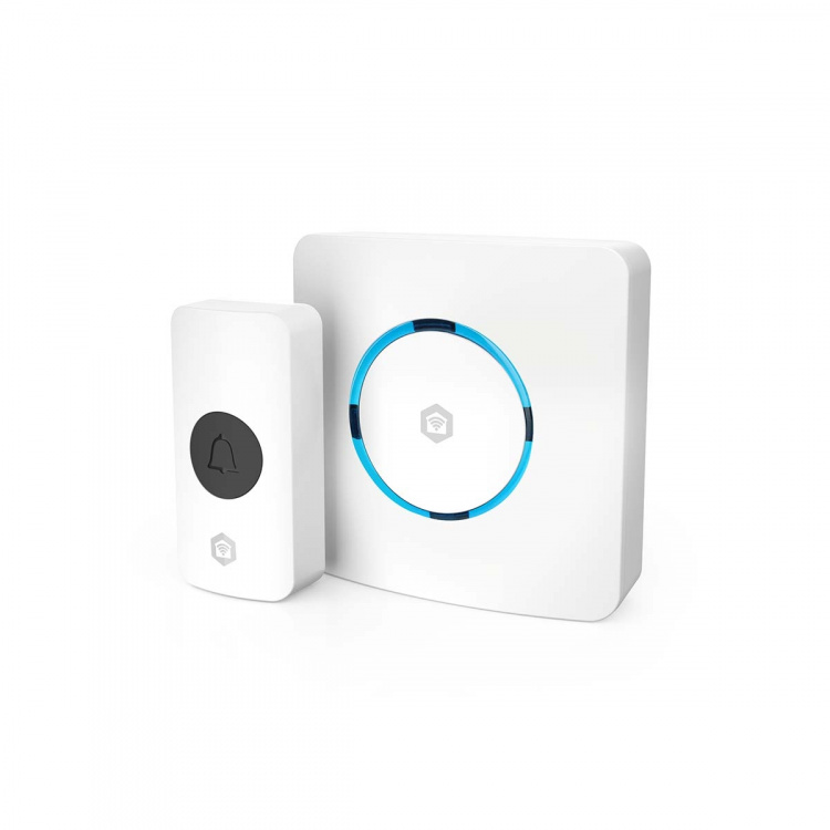 Nedis SmartLife Gong | RF, frequentie 433 MHz / Wi-Fi | Netvoeding | 60 melodieën | 100 - 240 V AC | Instelbaar volume | Wit