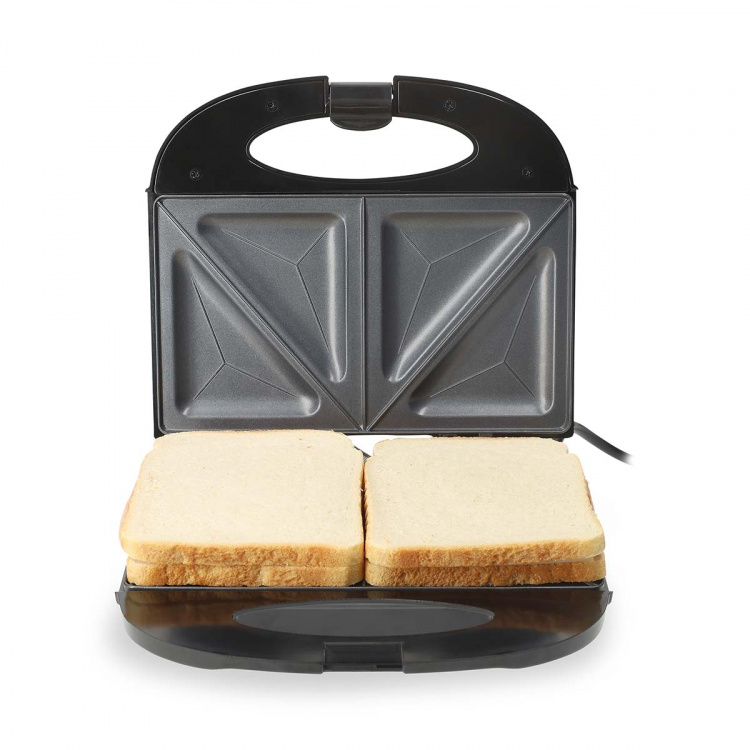 MELISSA Sandwichmaker | 750 W | Sandwichplaten | Automatische temperatuurregeling | Anti-aanbaklaag | Zwart
