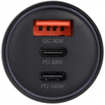 Champion Billaddare 130W 3-port QC/PD Svart