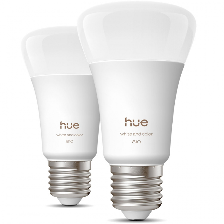 Philips Hue White and Color Ambiance E27 810lm 2-pack