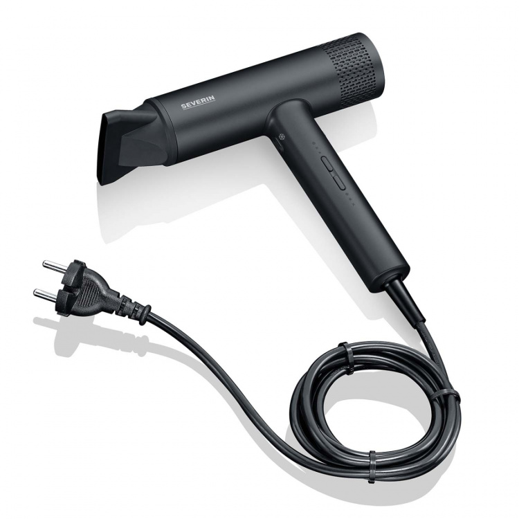 Severin Hårfön S-STYLE SPEED PRO HT 0170 2000W 3 Effekt/Templägen 2.8m SLADD SVART