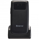 Denver Knapptelefon 4G SOS-knapp Radio Flip-design Svart