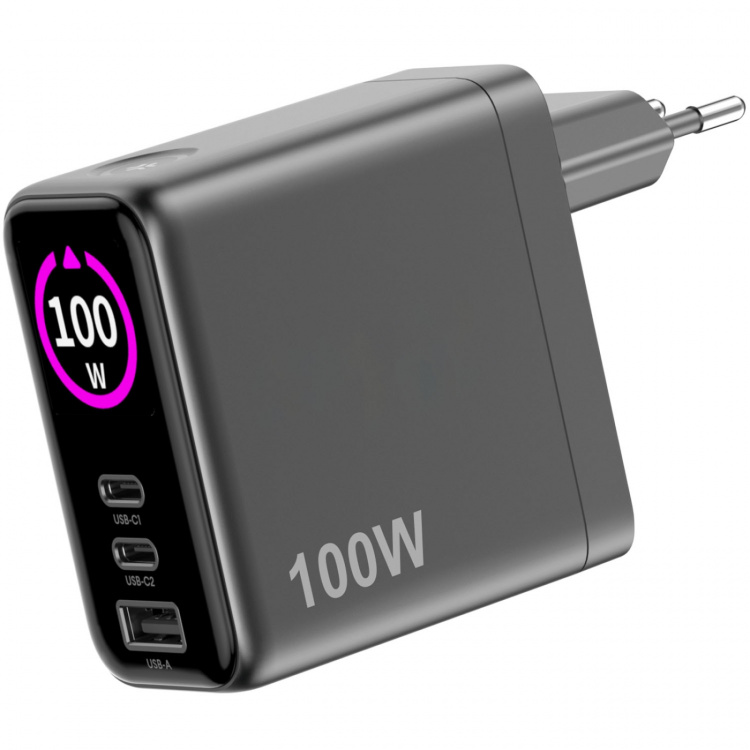 Celly Laddare 100W PD/QC med display