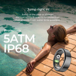 KSIX Smart Ring Saturn Svart - XXS