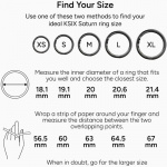 KSIX Smart Ring Saturn Svart - XXS