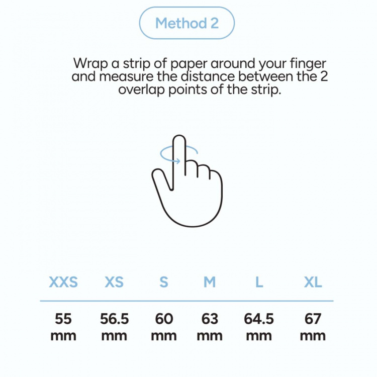 KSIX Smart Ring Saturn Svart - XXS
