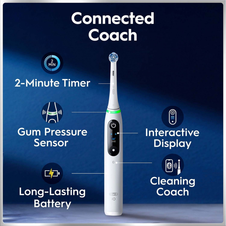 Oral B Eltandborste iO6 White, 1 Extra Refill