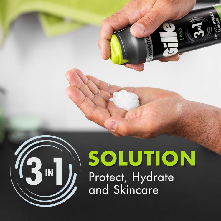 Gillette Rakgel Labs Shave för män,198ml