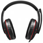 LogiLink Gamingheadset USB Svart/Röd