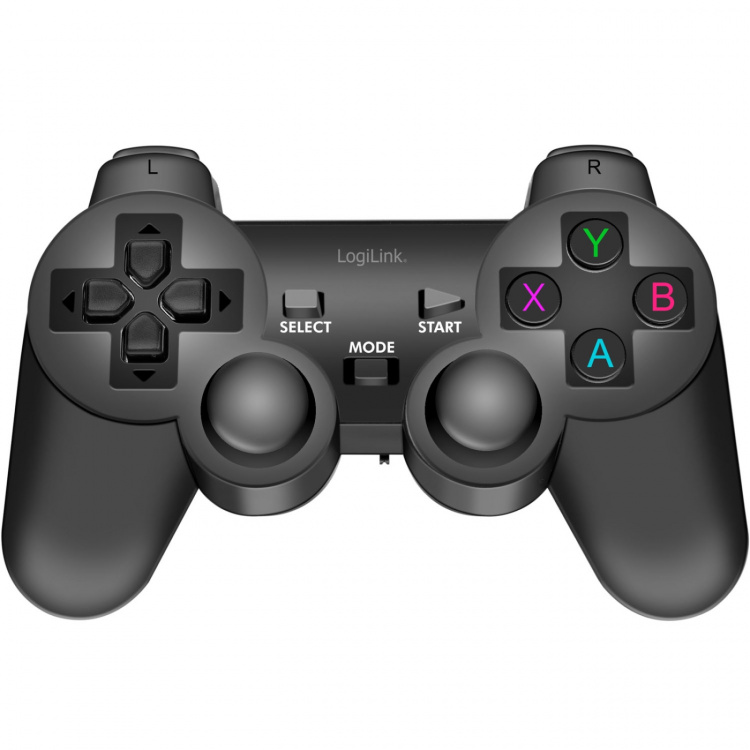 LogiLink Gamepad Trådlös 2,4 GHz Svart