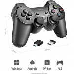 LogiLink Gamepad Trådlös 2,4 GHz Svart