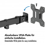 LogiLink Monitorfäste Trippel 17-32