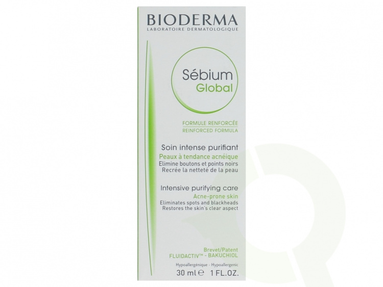 Bioderma Sebium Global 30 ml Intense Purifying Care, Acne-Prone Skin