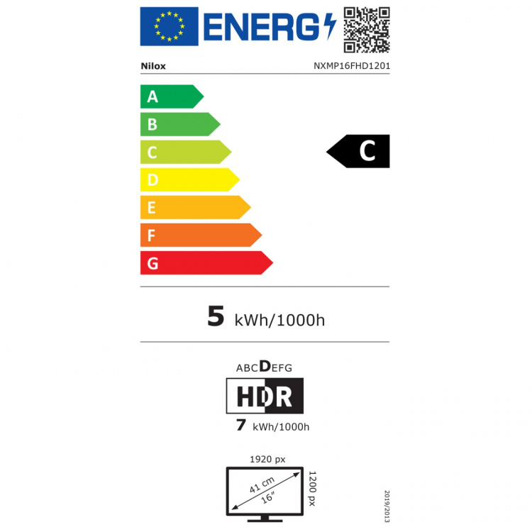 Nilox Bildskärm Portabel Gaming 16,1