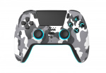Freaks and Geeks Draadloze Bluetooth-controller voor PS5 - LED - Wit camouflage
